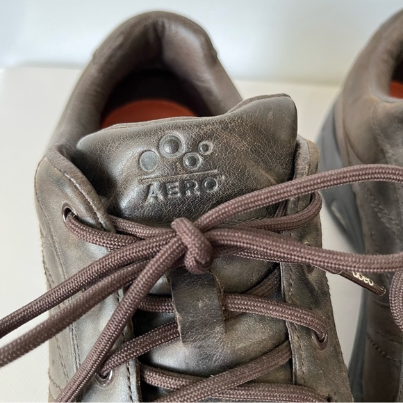 Abeo Atoka Brown Leather Sneakers Vibram Footwear - Picture 7 of 9